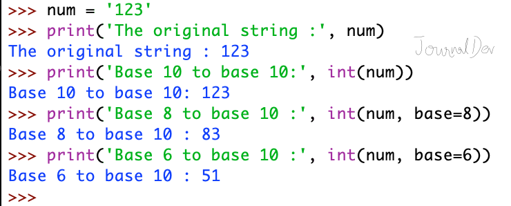 Python Convert Int To String